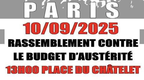 Rendez-vous à 13h à châtelet le 10/09