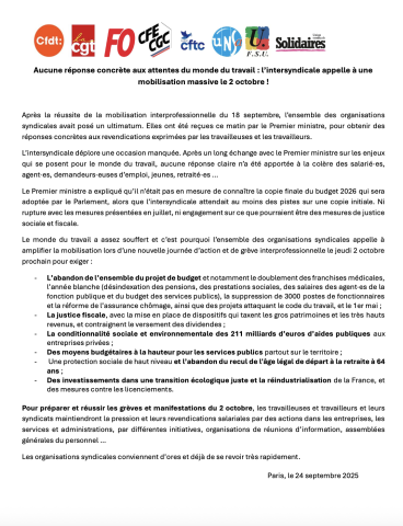 appel interprofessionnel