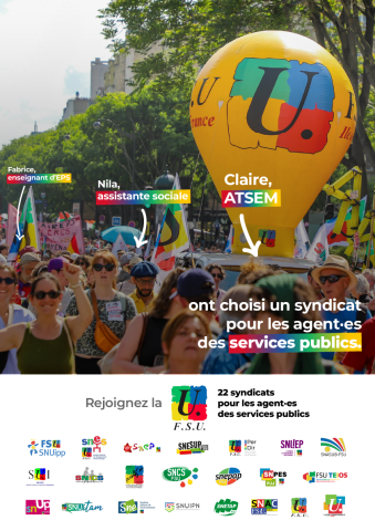 affiche FSU élections pro