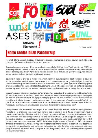 La FSU et l'Interfédérale de l'éducation dénoncent le fiasco de Parcoursup