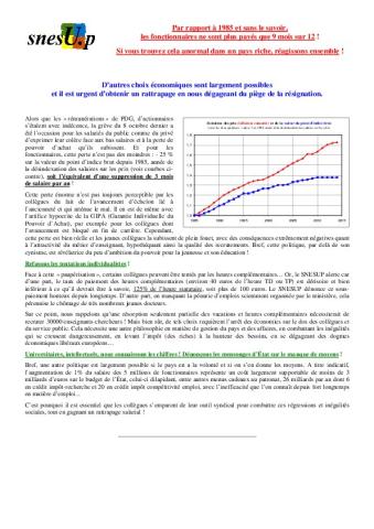 30 ans de baisse des salaires, ça suffit !