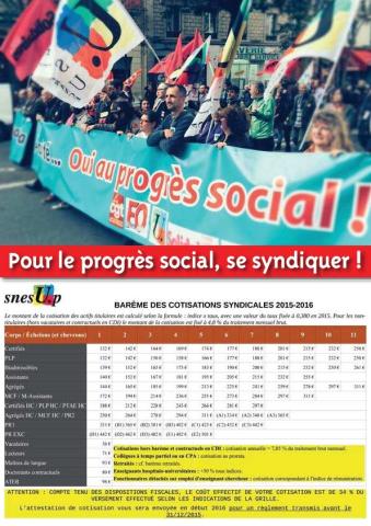 Pour le progrès social, se syndiquer ! - N° 644 AVRIL 2016