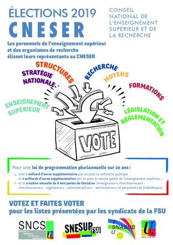 Affiche élections CNESER 2019