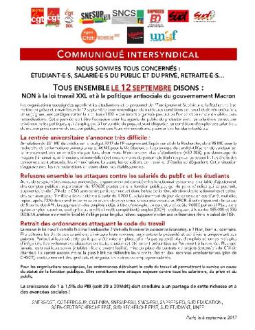 Agenda de rentrée - Lettre flash n° 19