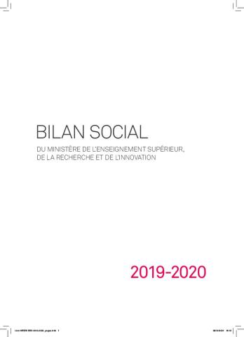 Bilan social MESRI 2019/20