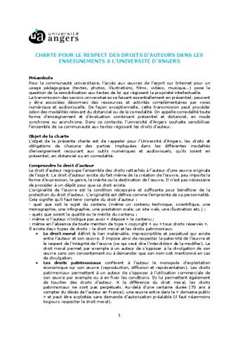 Charte propriété intellectuelle - Angers