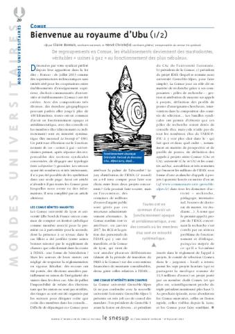 COMUE : bienvenue au royaume d’Ubu (1/3)