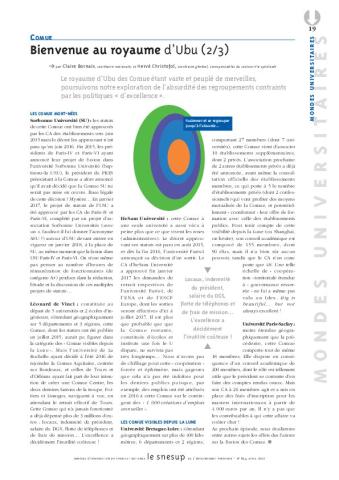 COMUE : bienvenue au royaume d'Ubu (2/3)