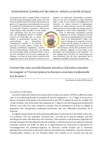 Contribution du collectif FDE restreint