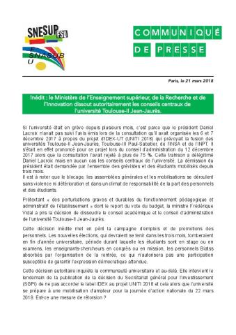 Inédit - Toulouse-II : le MESRI dissout les conseils centraux de l’université