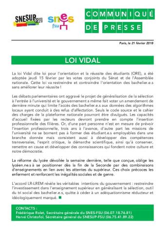 LOI VIDAL