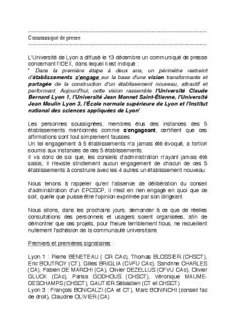  Université Cible : NOUS sommes LYON 1 !