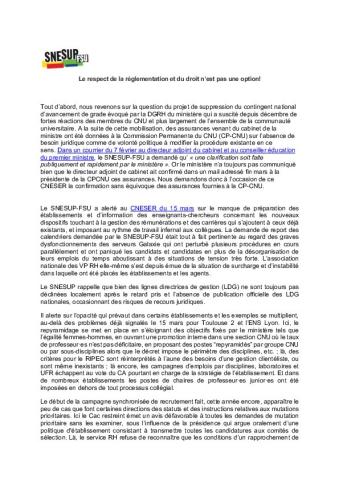 Déclaration du SNESUP-FSU au CNESER du 12 avril 2022