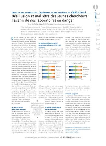 Désillusion et mal-être des jeunes chercheurs : l’avenir de nos laboratoires en danger - Article paru dans le mensuel n° 674, avril 2019