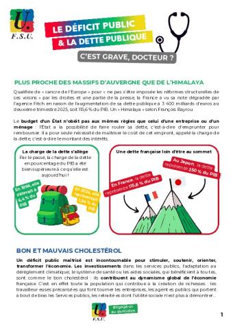 visuel FSU pour la mobilisation du 2 décembre 2025 pour un autre Budget !