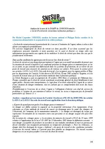 Le droit de retrait dans la fonction publique