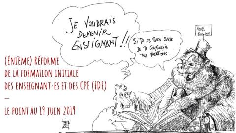 Point sur la “réforme” de la formation des enseignant·es [au 6 avril 2021]