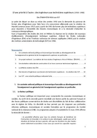 D’une priorité à l’autre : des ingénieurs aux techniciens supérieurs (1956- 1966)