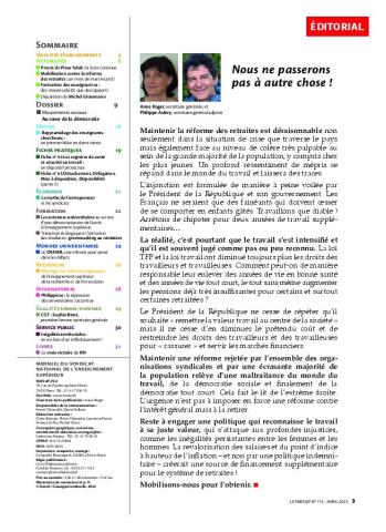 Nous ne passerons pas à autre chose - Édito du mensuel du mois d'avril 2023