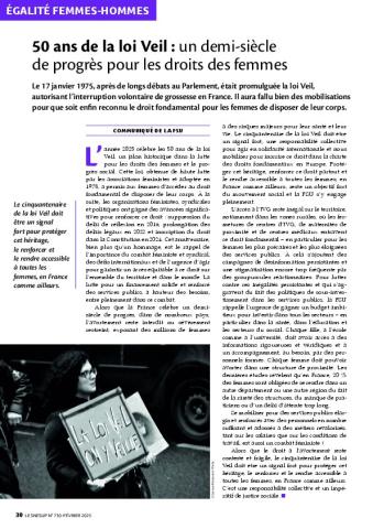50 ans de la loi Veil : un demi-siècle de progrès pour les droits des femmes