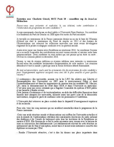 Présidentielle 2017 : Entretiens - Le choc des modèles universitaires