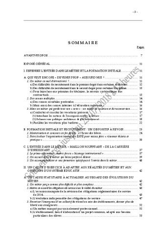 « Le métier d'enseignant » [Rapport Brisson et Laborde, Sénat, juillet 2018]