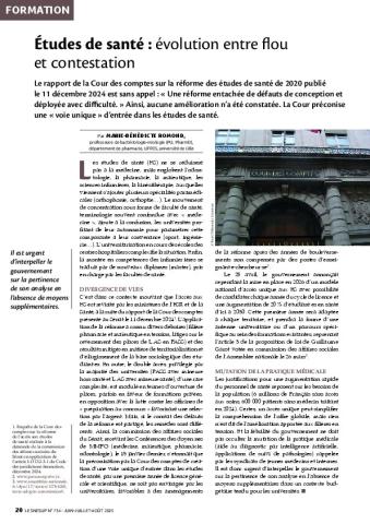 Études de santé : évolution entre flou et contestation