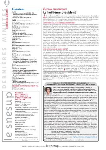 DERNIERES MINUTES/MENSUEL 655 MAI 2017