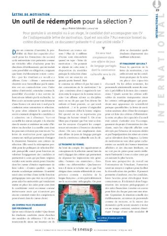 Lettre de motivation : un outil de rédemption pour la sélection ?