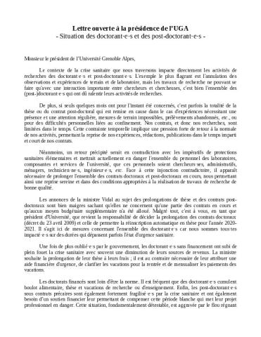 Un déconfinement combatif ! - Lettre des sections FSU de l'Université Grenoble Alpes, 9 juin 2020 