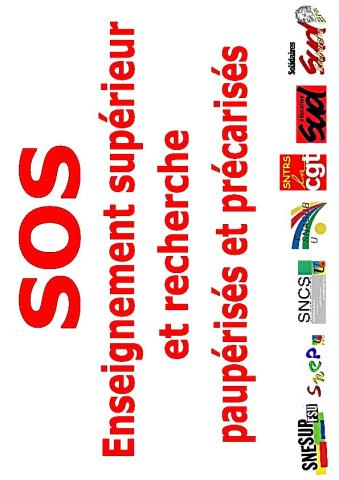 affiche SOS ESR