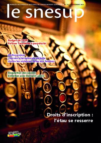 Mensuel n° 737, novembre 2025