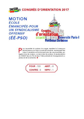 Motion ÉÉ-PSO