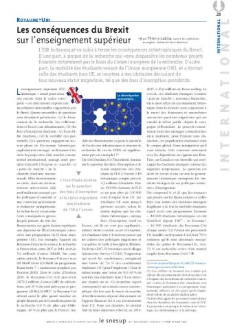 Les conséquences du Brexit sur l’enseignement supérieur