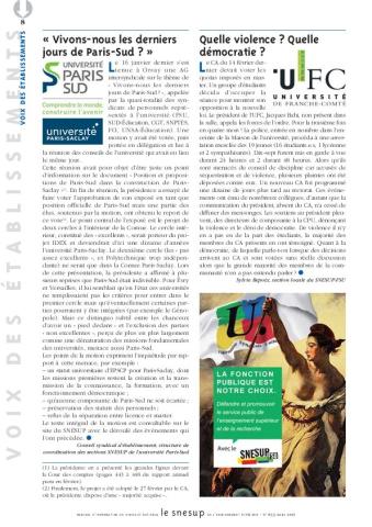 VOIX DES ETABLISSEMENTS/N° 653 MARS 2017