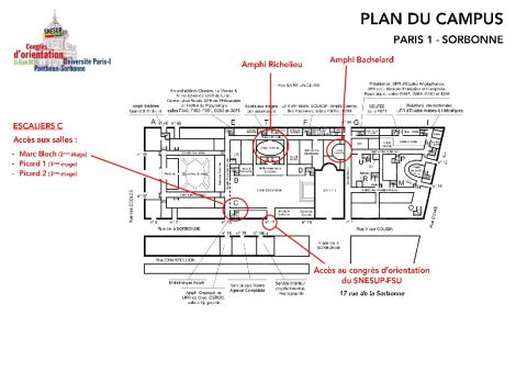 Plan du campus