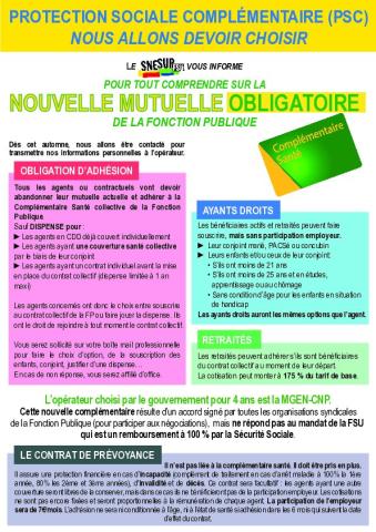 Protection sociale complémentaire (PSC)