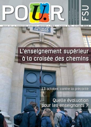 POUR, N° 195, octobre 2016
