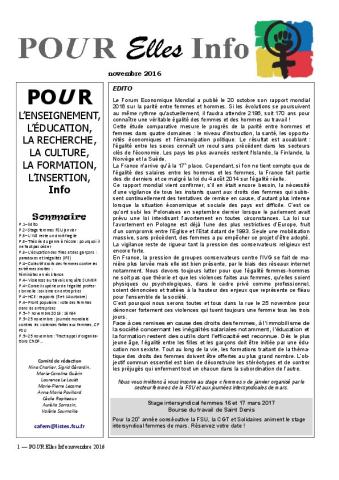 Pour Elles - novembre 2016