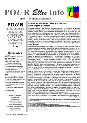 Pour Elles - Novembre 2017