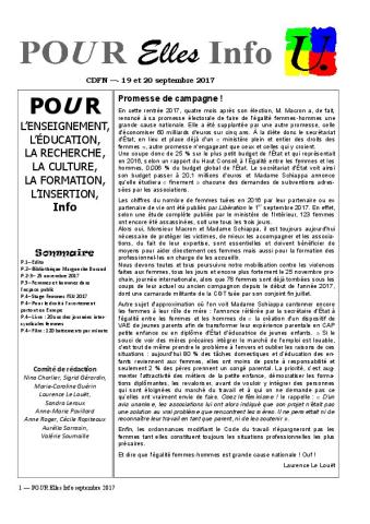 Pour Elles - Septembre 2017