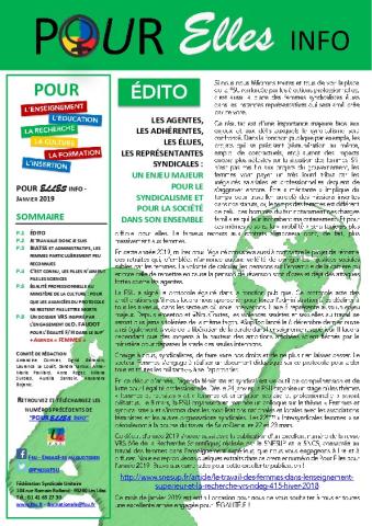 Pour Elles - Janvier 2019