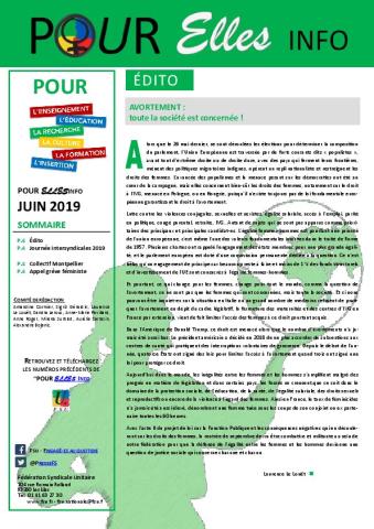 Pour Elles Info - Juin 2019