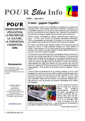 Pour Elles - mars 2017