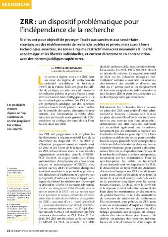 ZRR : un dispositif problématique pour l’indépendance de la recherche