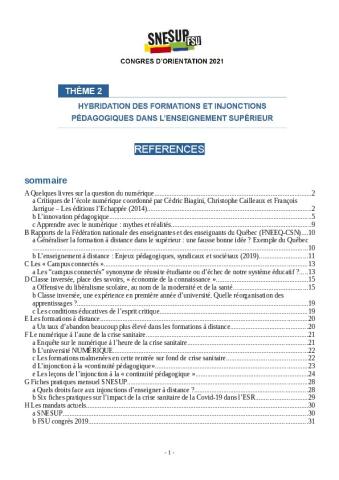 Références sur le numérique 2019-2021