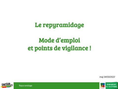 Diaporama repyramidage des corps d’enseignant-chercheur