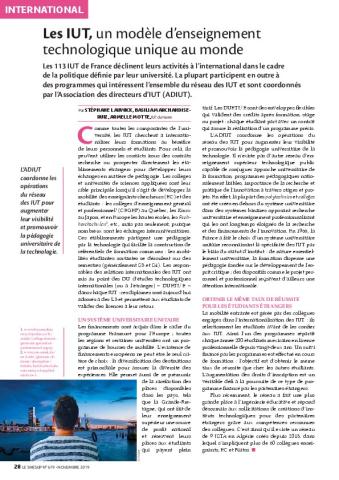 Les IUT, un modèle d'enseignement technologique unique dans le monde