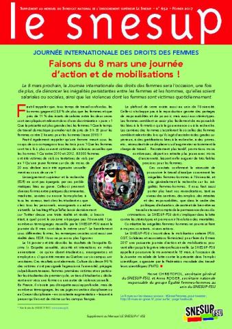 JOURNÉE INTERNATIONALE DES DROITS DES FEMMES : faisons du 8 mars une journée d’action et de mobilisations !