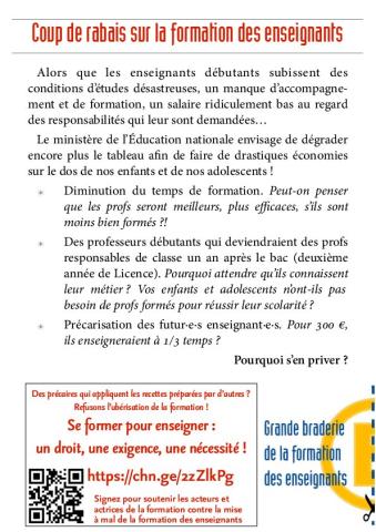 Adresses aux parents et aux citoyen·ne·s